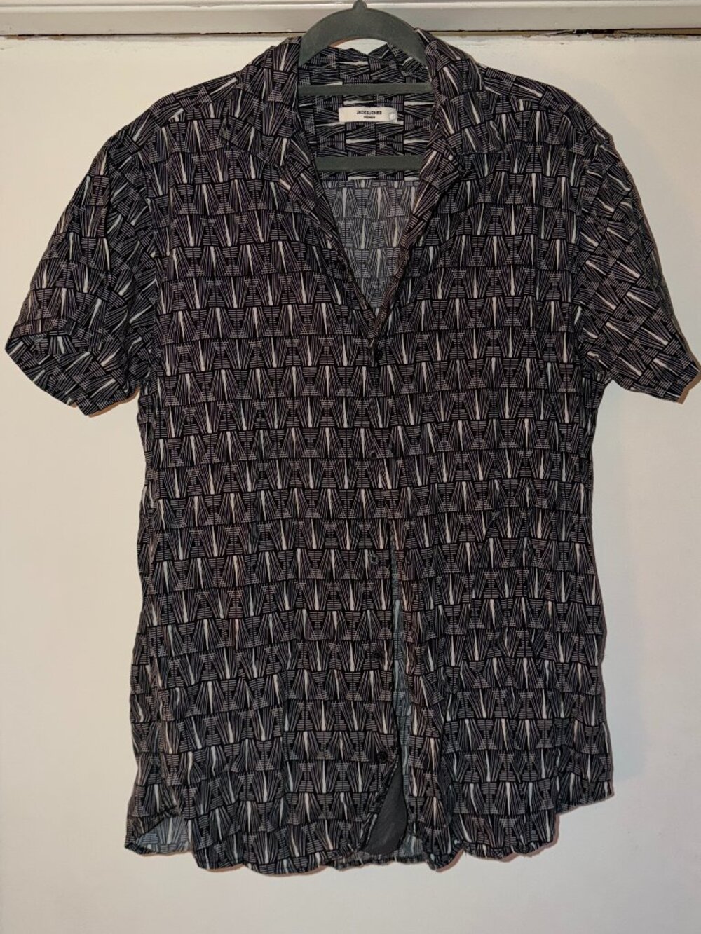 Jack & Jones Black & White Pattern Shirt